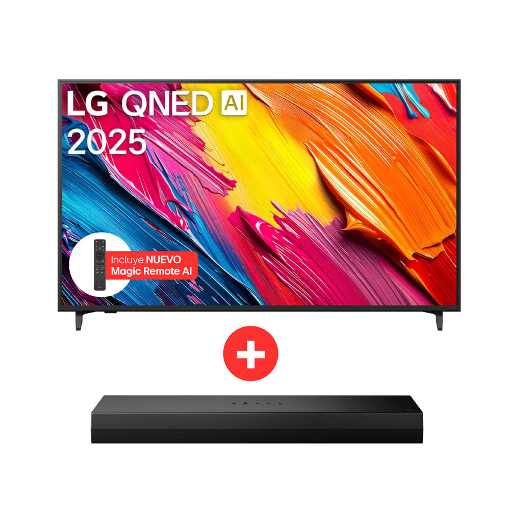 Televisor LG 65''Qned UHD 4K WebOS 55QNED70ASA + Barra de Sonido S20A