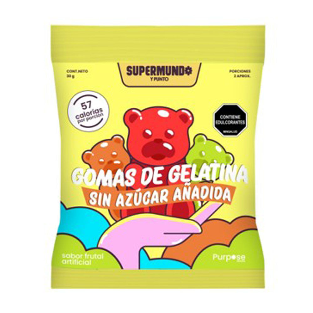 Gomas Supermundo Gelatina Ositos Sin Azúcar 15g