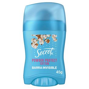 Desodorante Antitranspirante Mujer Secret en Barra Powder Protect Cotton 45 grs
