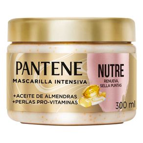 Mascarilla para cabello Pantene Nutre Renueva y Sella Puntas con Aceite de Almendras 300 ml