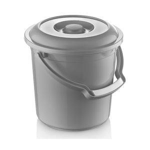 Balde Plástico con Asas Gris 5 lt Krea