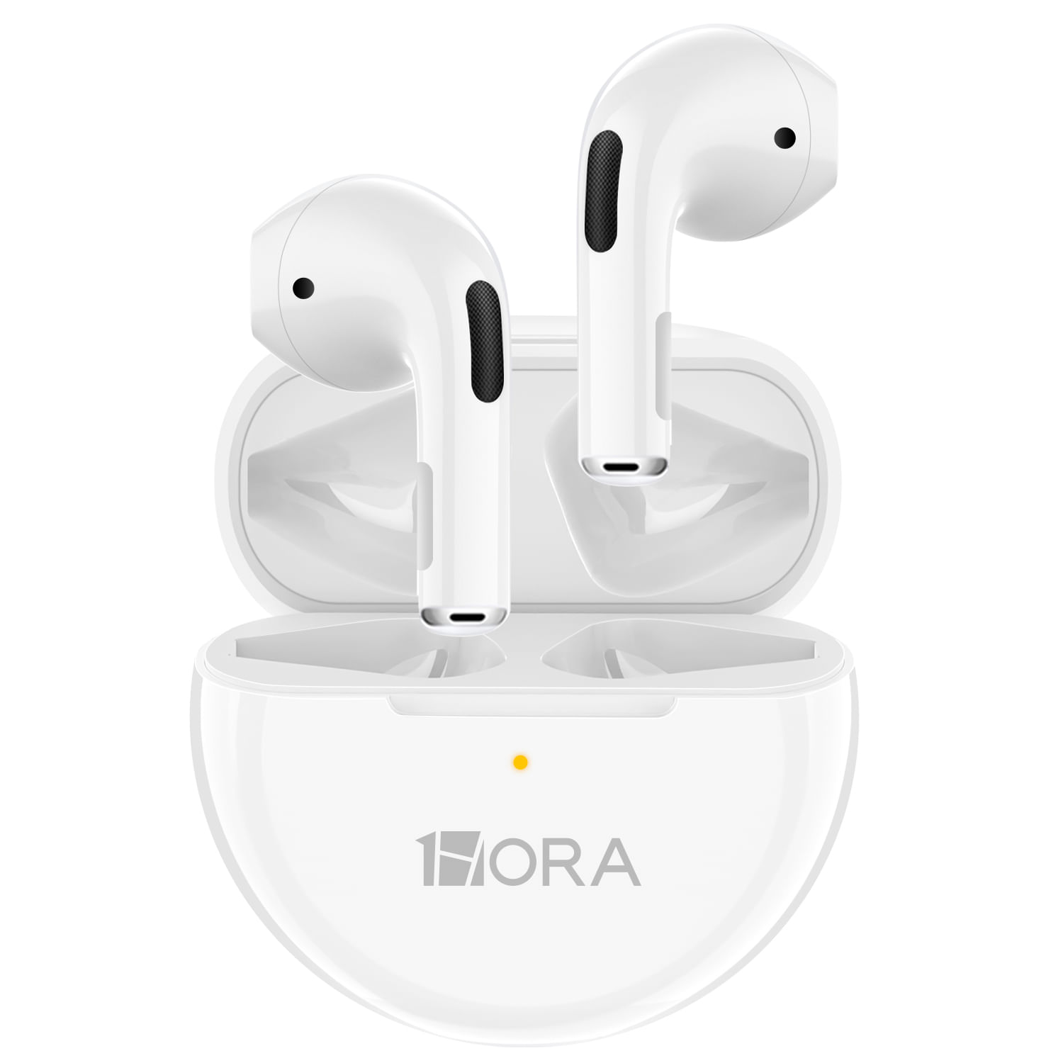 Audífonos Inalámbricos 1Hora Aut119 Redondos Blancos TWS LTW-006