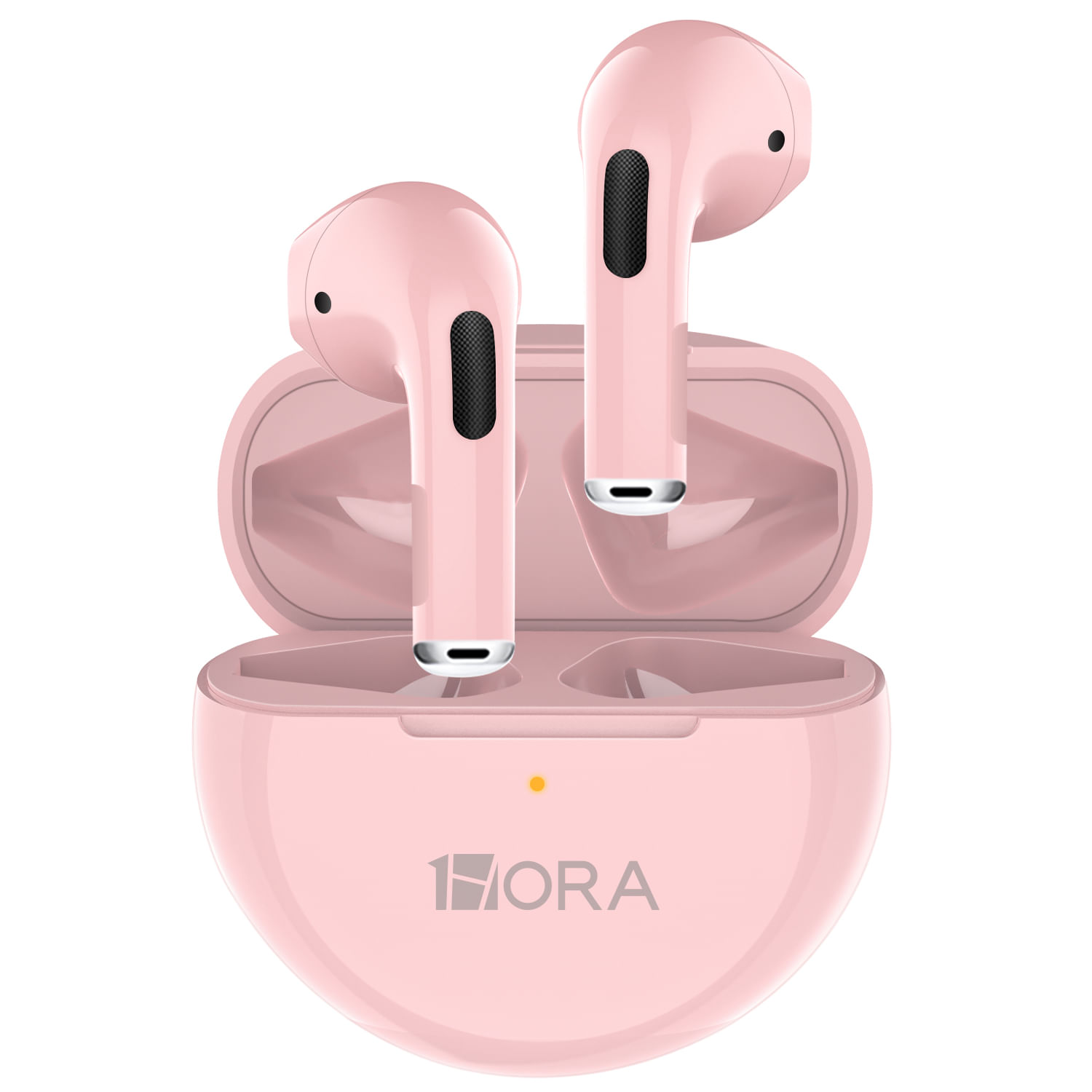 Audífonos Inalámbricos 1Hora Aut119 Redondos Rosados TWS LTW-006