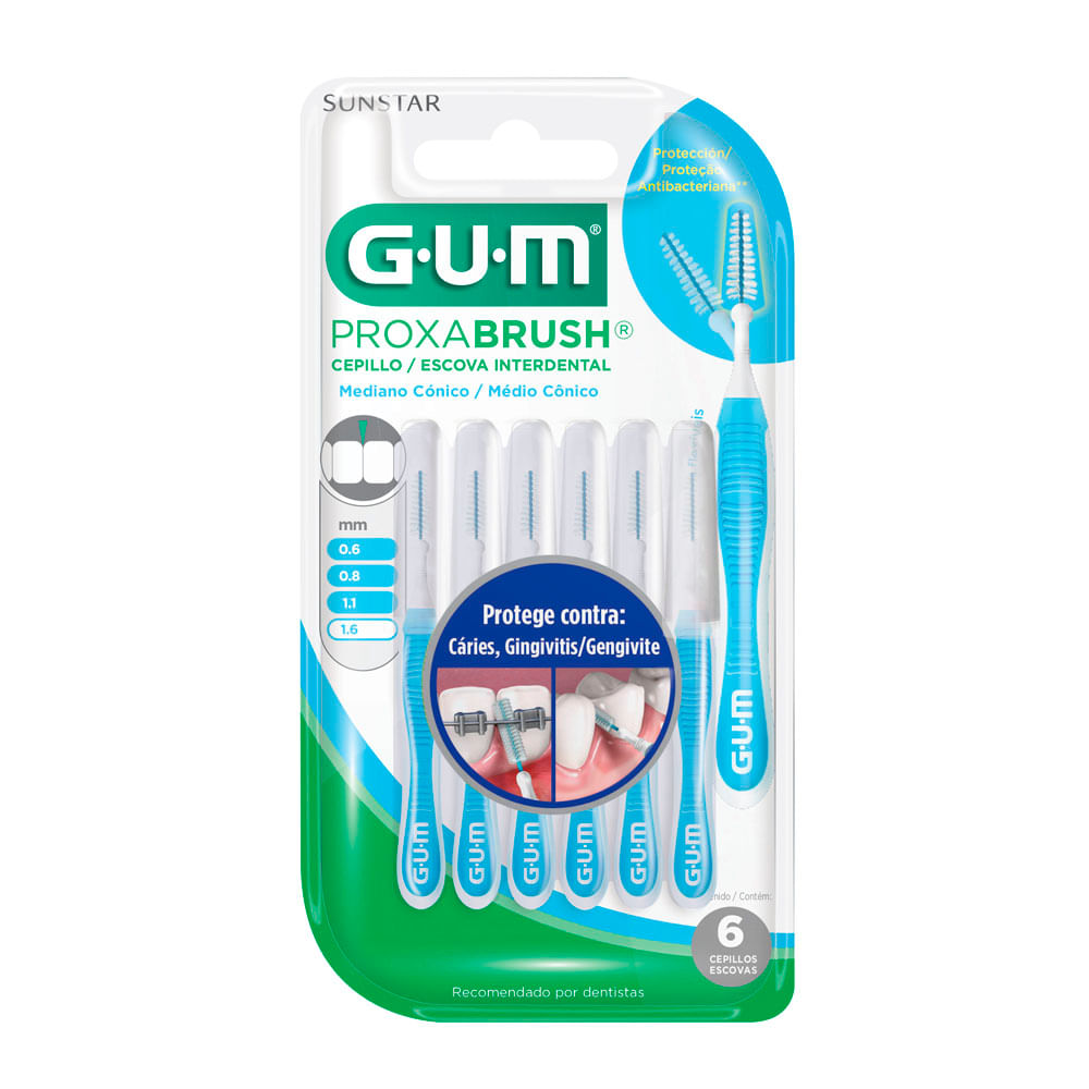 Cepillo Interdental Gum Sunstar Viajero 1 6mm x6unds