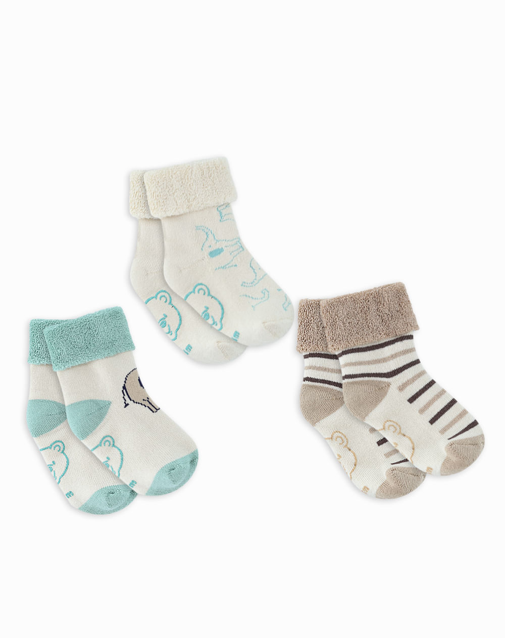 Calcetin 0-3m surtido 719013 bugo x3 baby fresh
