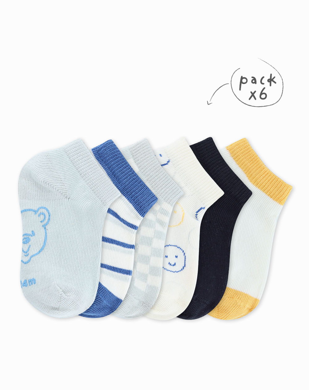 Calcetin 12-24m surt 747366 kenai x6 baby fresh