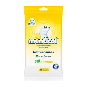 Toallas humedas menticol corporal refres. x18und