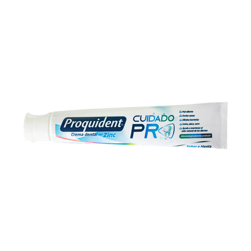 Crema Dental Proquident Cuidado Pro Zinc Menta 75ml
