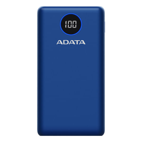 Power bank 20000mah carga rápida qcpd adata p20000qcd azul