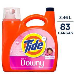 Detergente Líquido Tide April Fresh para ropa blanca y de color 3,46 L