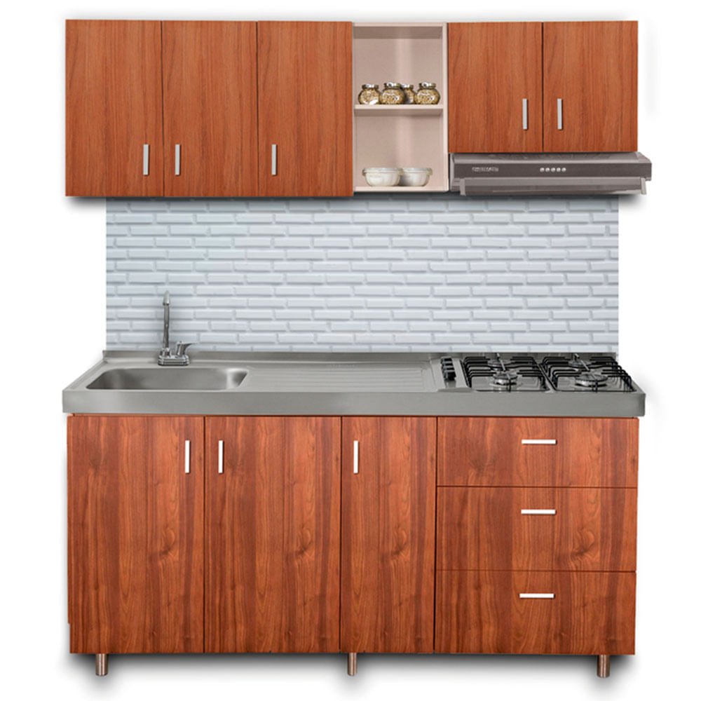 Cocina integral Aliso 180cm nola izquierda 8 puertas Challenger Cocina integral Aliso 180cm nola izquierda 8 puertas Challenger