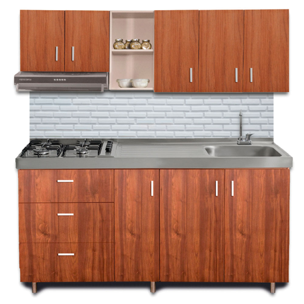 Cocina integral Aliso 180cm nola derecha 8 puertas Challenger Cocina integral Aliso 180cm nola derecha 8 puertas Challenger