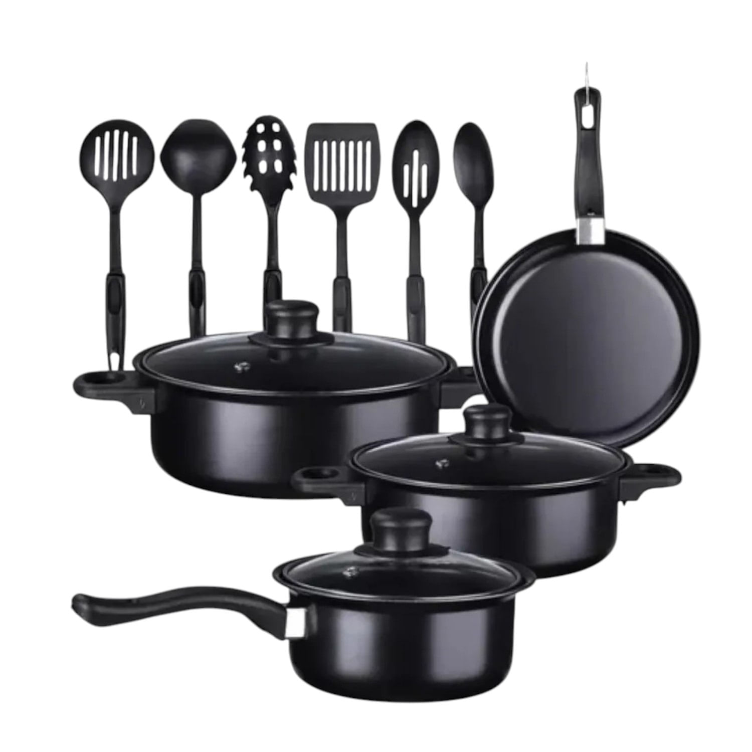 Set De Ollas Y Utensilios Practicos De apoyo