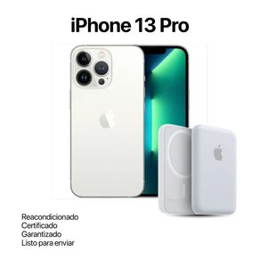 Celular Reacondicionado iPhone 13 Pro Plata 256GB + Power Bank Nuevo