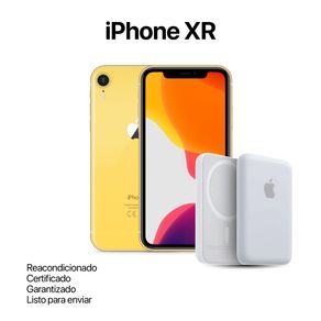 Celular Reacondicionado iPhone XR Amarillo 128Gb + Power Bank Nuevo
