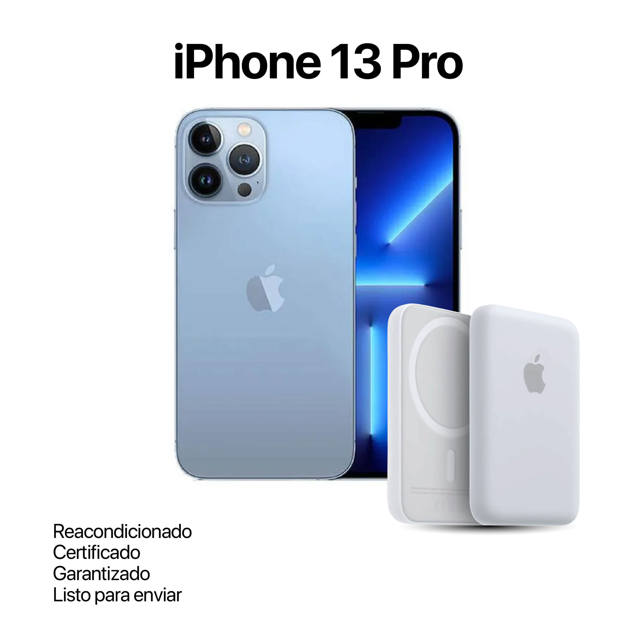 Celular Reacondicionado iPhone 13 Pro 128GB Azul Sierra + Power Bank Nuevo