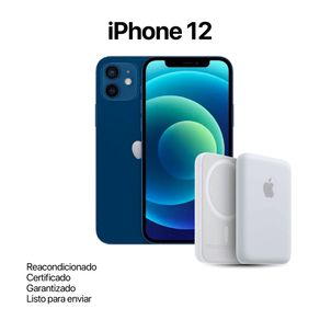 Celular Reacondicionado iPhone 12 128Gb Azul + Power Bank Nuevo