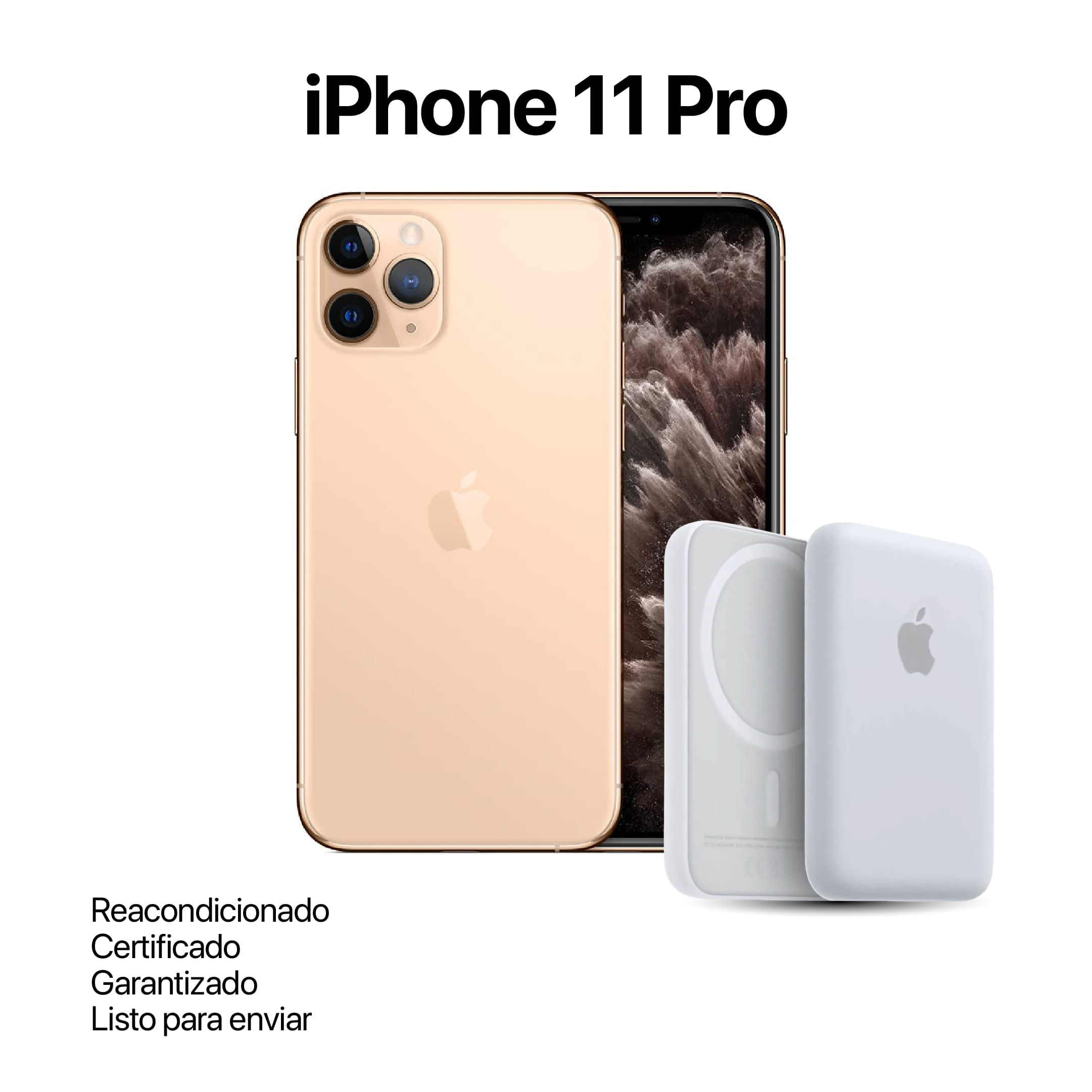 Celular Reacondicionado iPhone 11 Pro Oro 64GB + Power Bank Nuevo