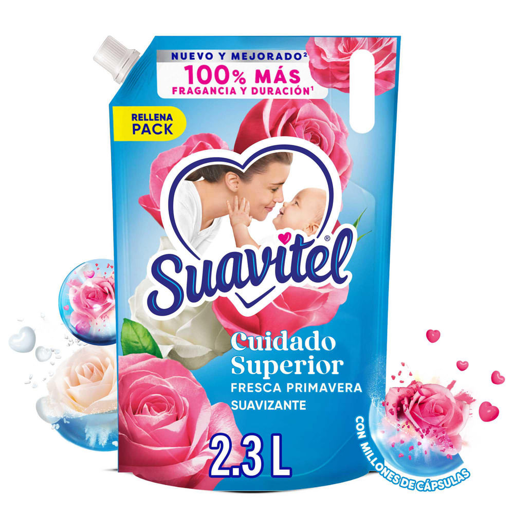 Suavizante Suavitel Cuidado Superior Fresca Primavera 2.3 L