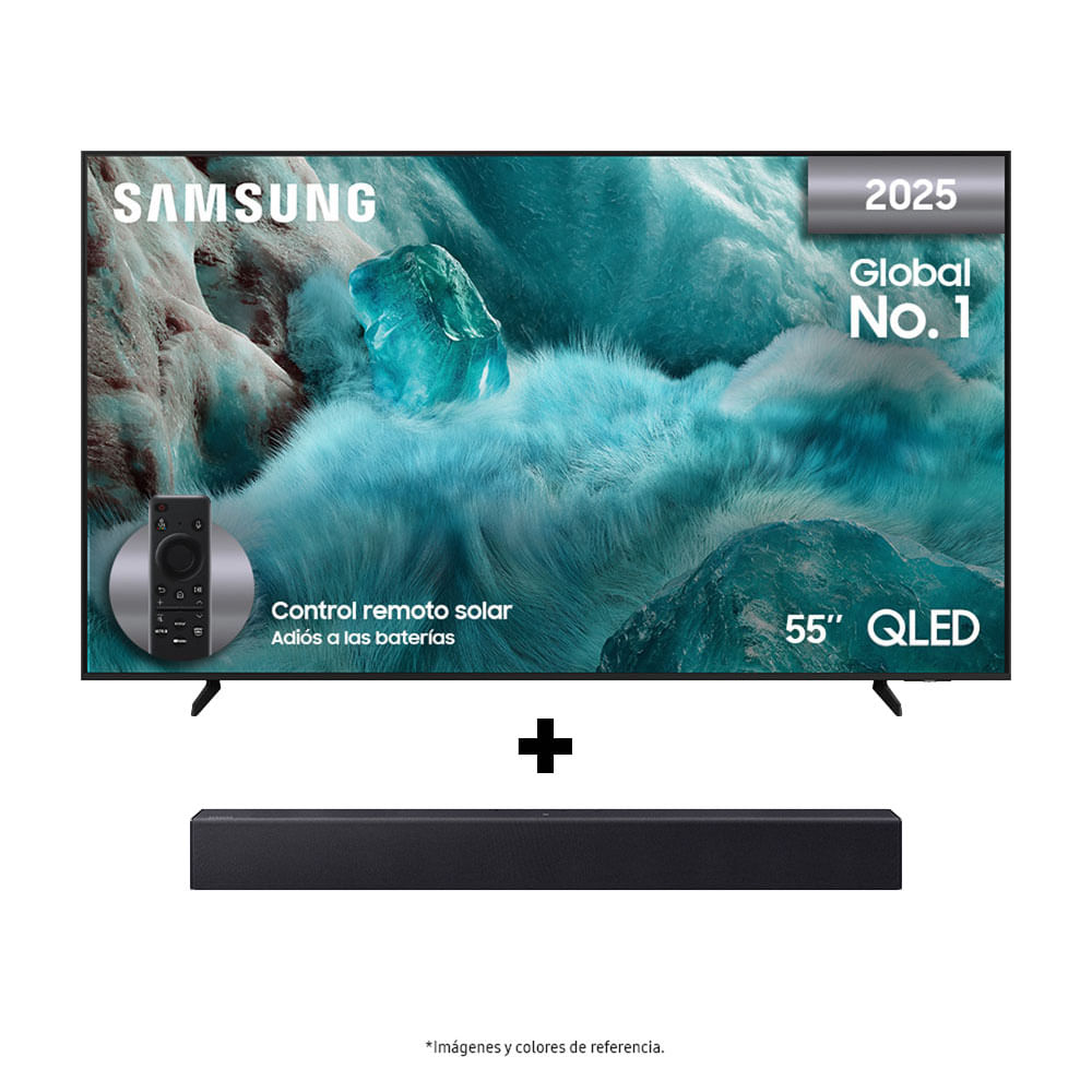 Televisor Samsung 55'' QLED 4K Smart TV QN55Q7FA + Barra C400