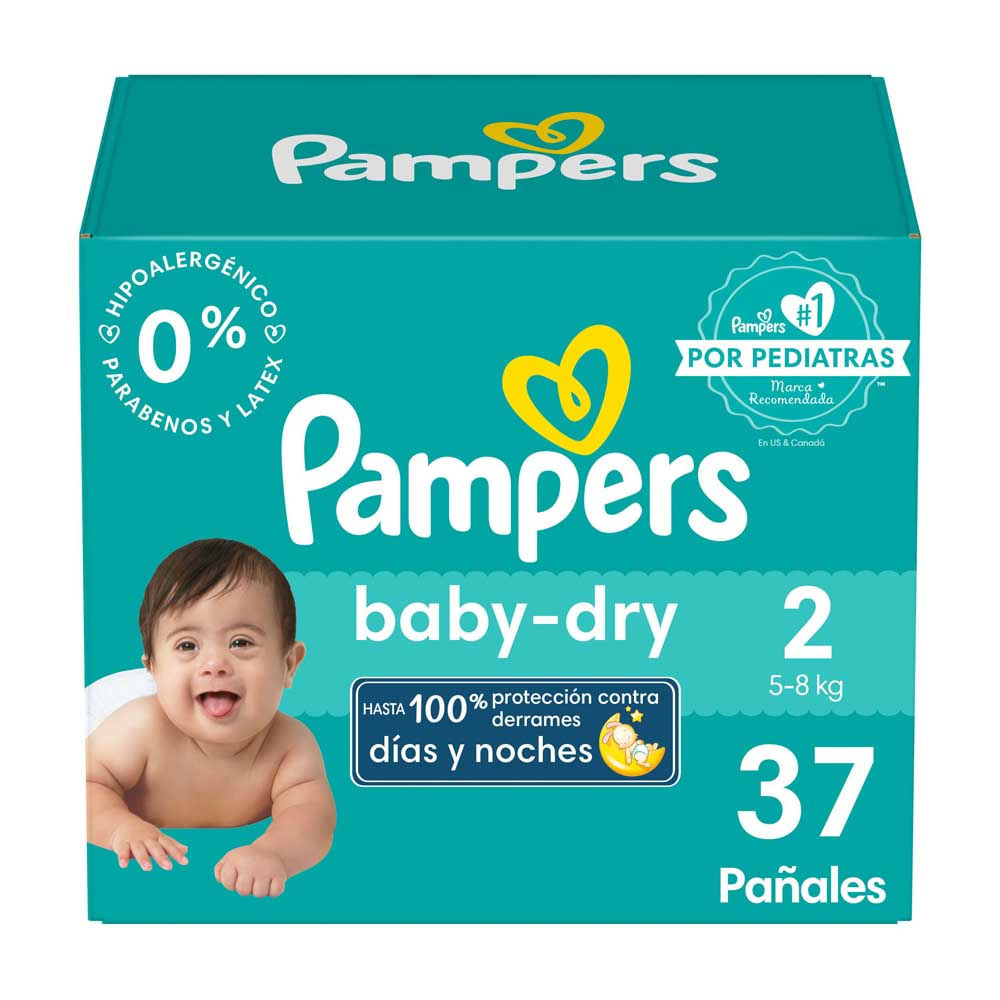 Pañales desechables Etapa 2 Pampers Baby Dry 37 Und