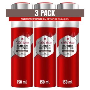 Antitranspirante Old Spice Aerosol Sudor Defense x3und x150mL c-u