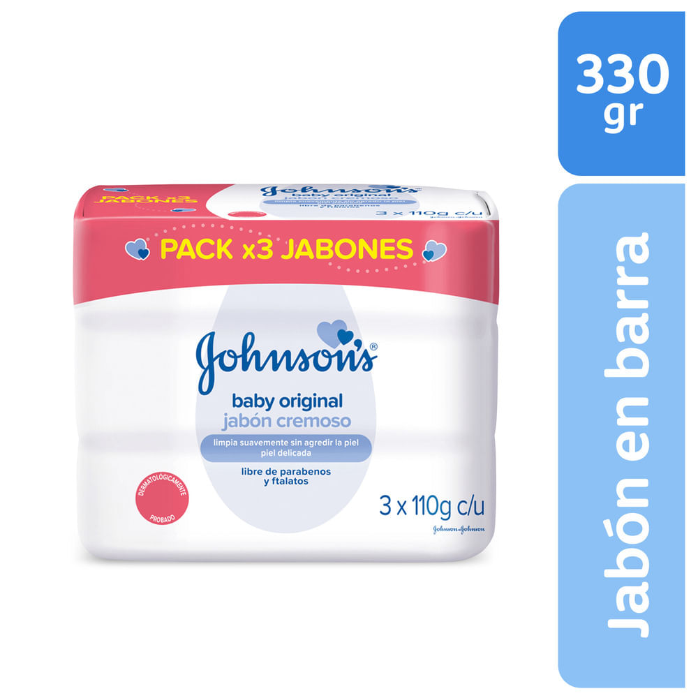 Jabón Bebé Johnson'S Original Tripack 330 gr