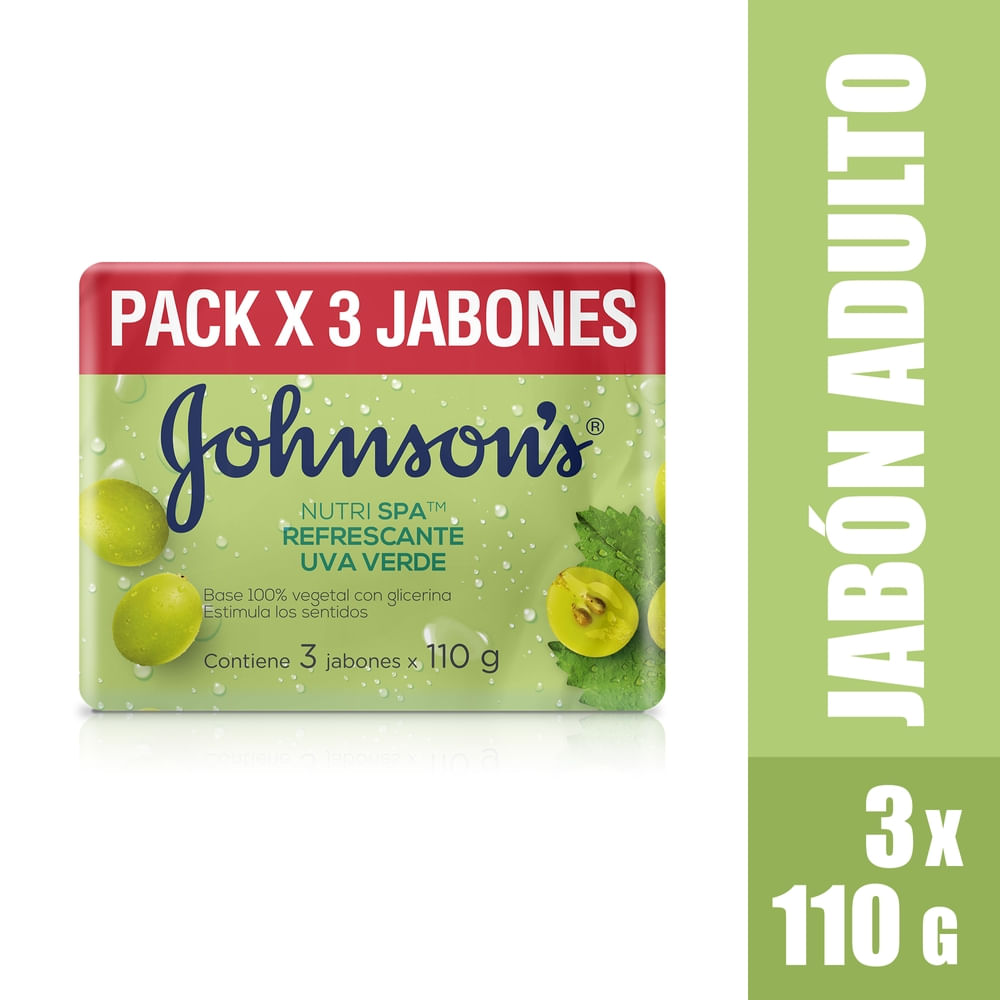 Jabón Johnson'S Uva Verde Tripack 330 Gr
