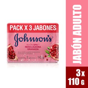 Jabón Johnson'S Granada Tripack 330 Gr