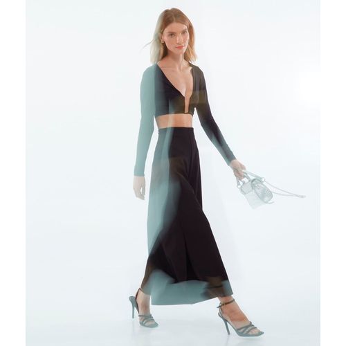 Pantalón Tipo Culotte con Aberturas Mujer Seven Seven Talla 8