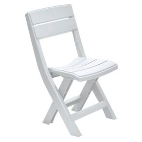 Silla plegable Baru gris hielo plástico 47.5x42x81 cm Rimax