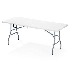 Mesa banquetera blanco plástico 180x74x74 cm Rimax