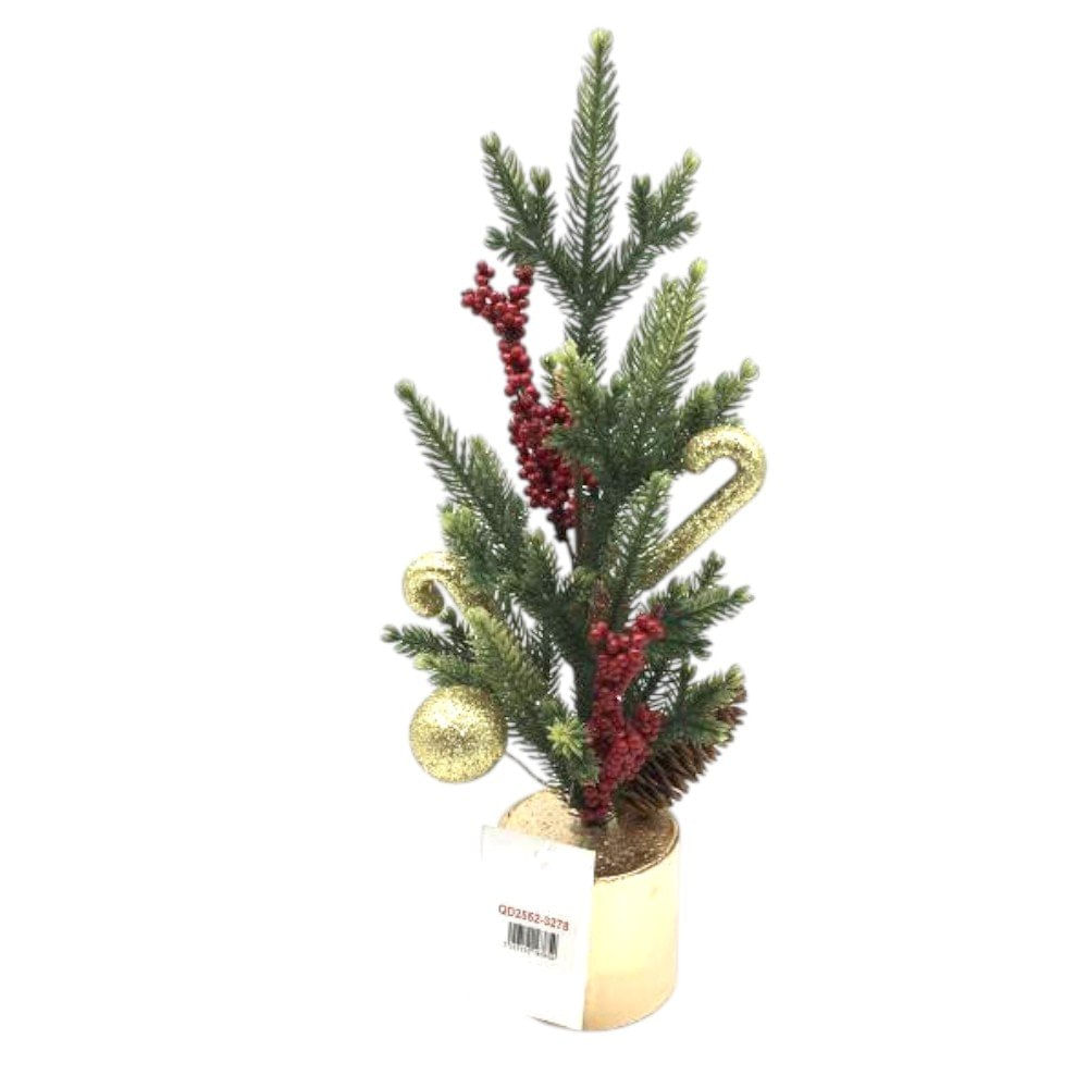 Adorno Maranelo Navideño 37cm Verde Plástico
