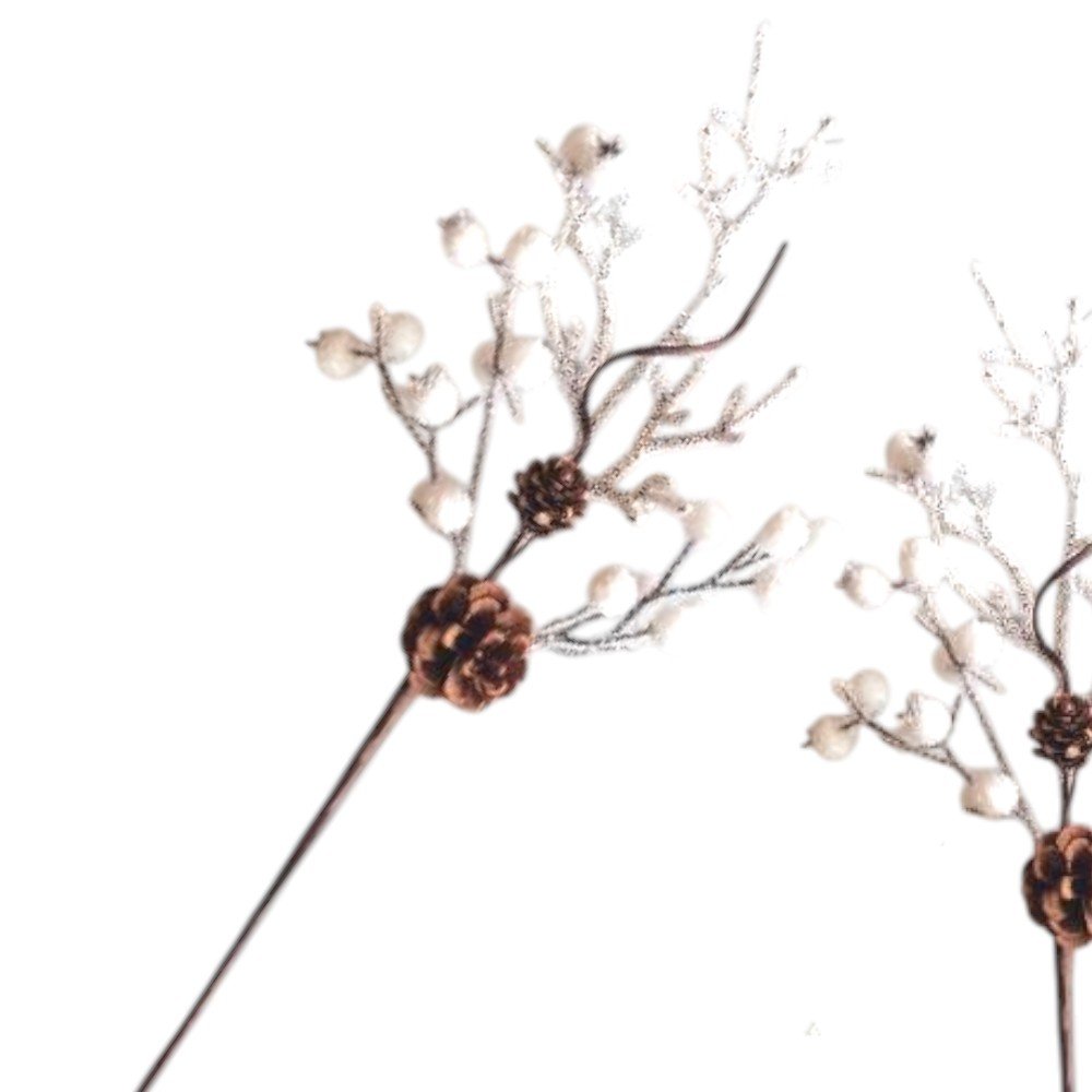 Pick Maranelo Navideño 40cm Blanco Plástico