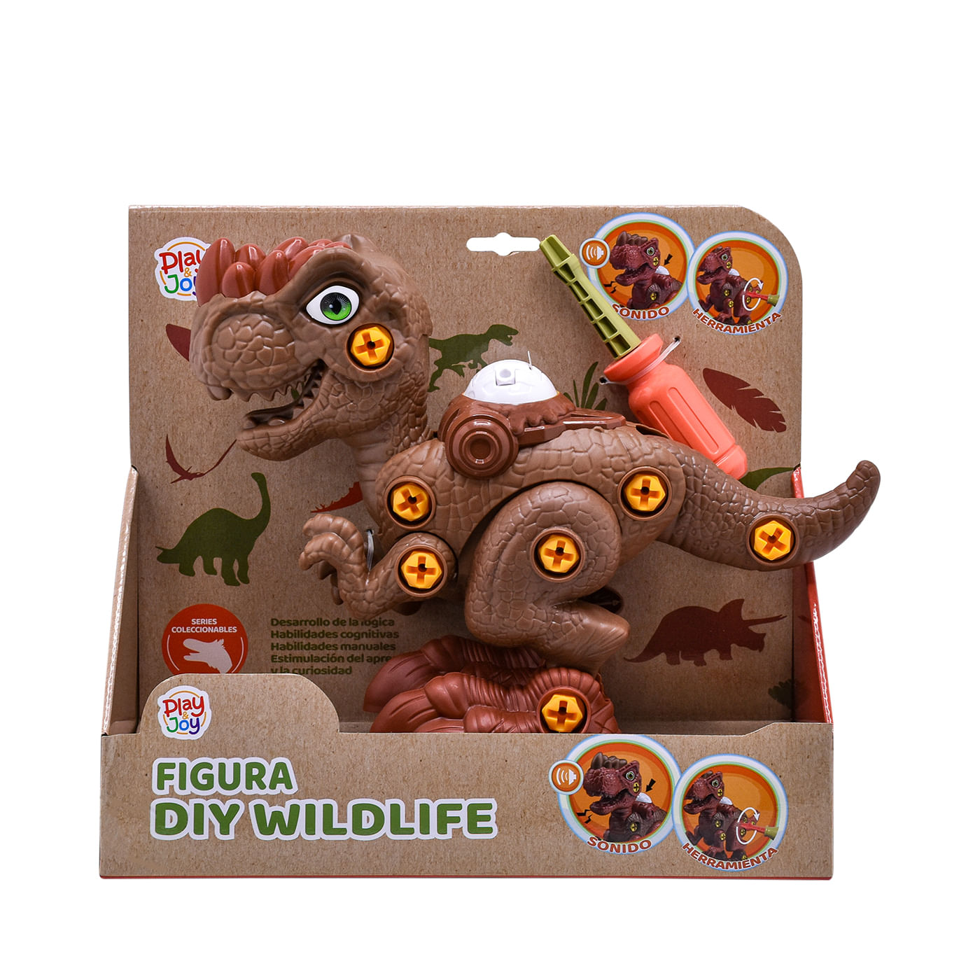 Figura t rex play and joy diy wildlife
