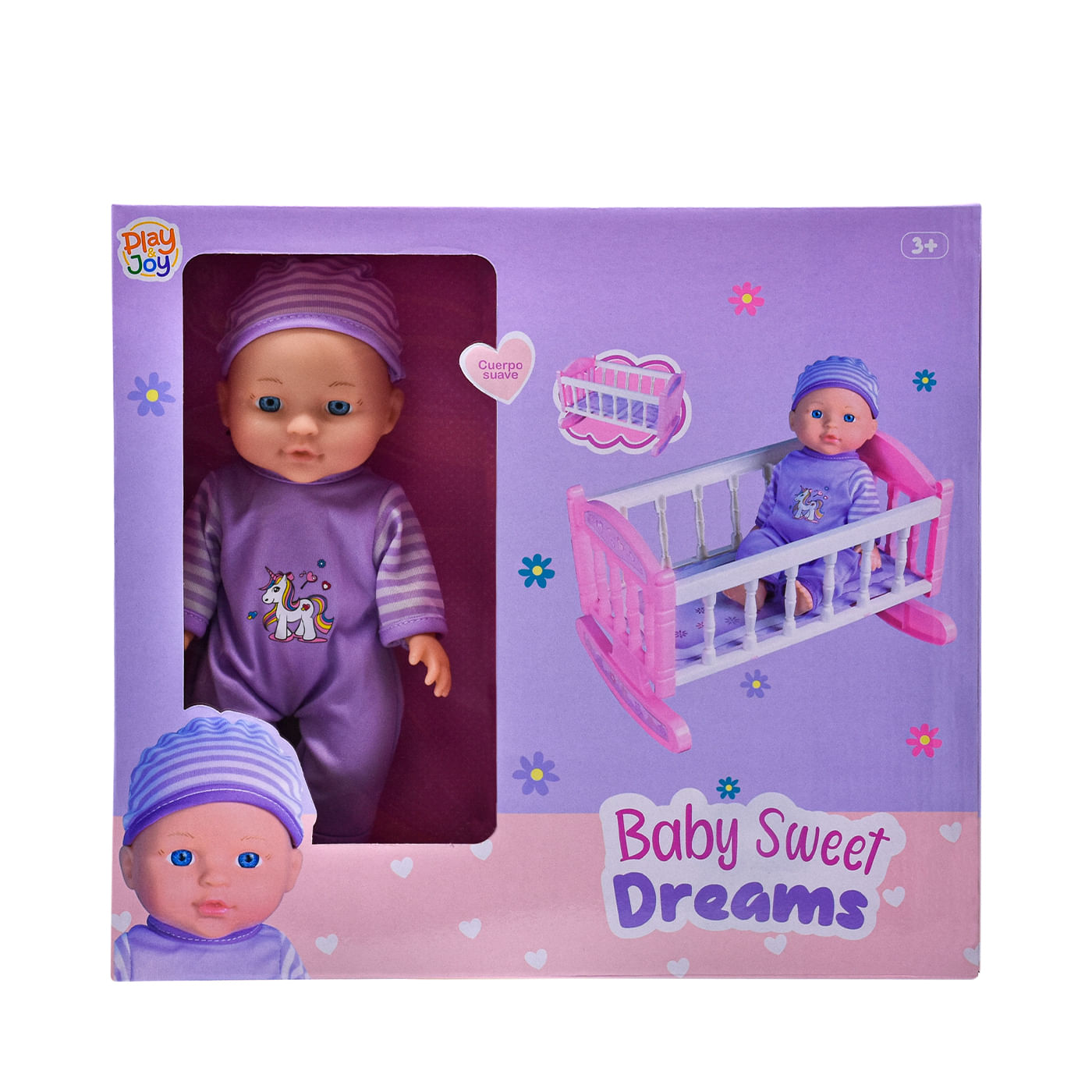 Set Muñeca Bebe Sweet Dreams Play and Joy