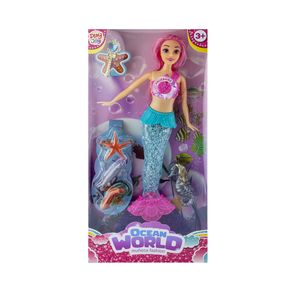 Muñeca Fashion Ocean World Rosada