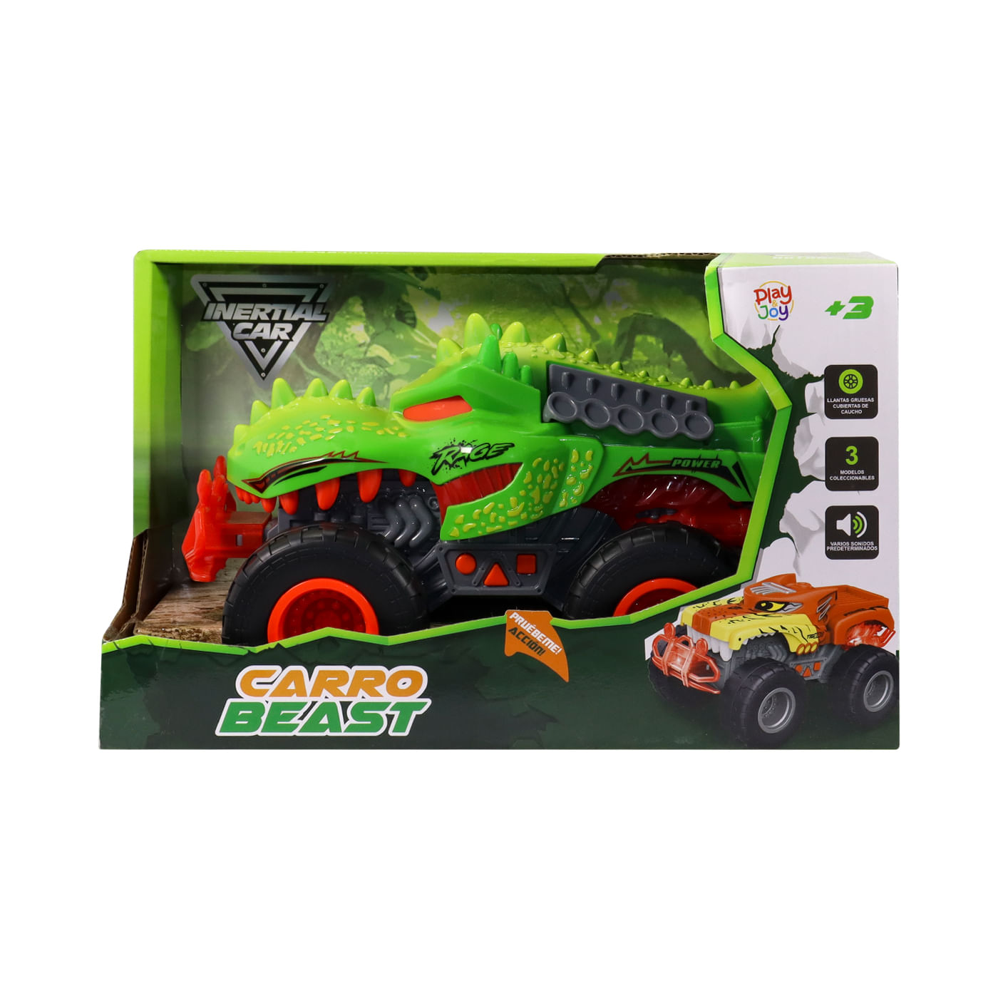 Carro a Fricción Bestia Dino Steel