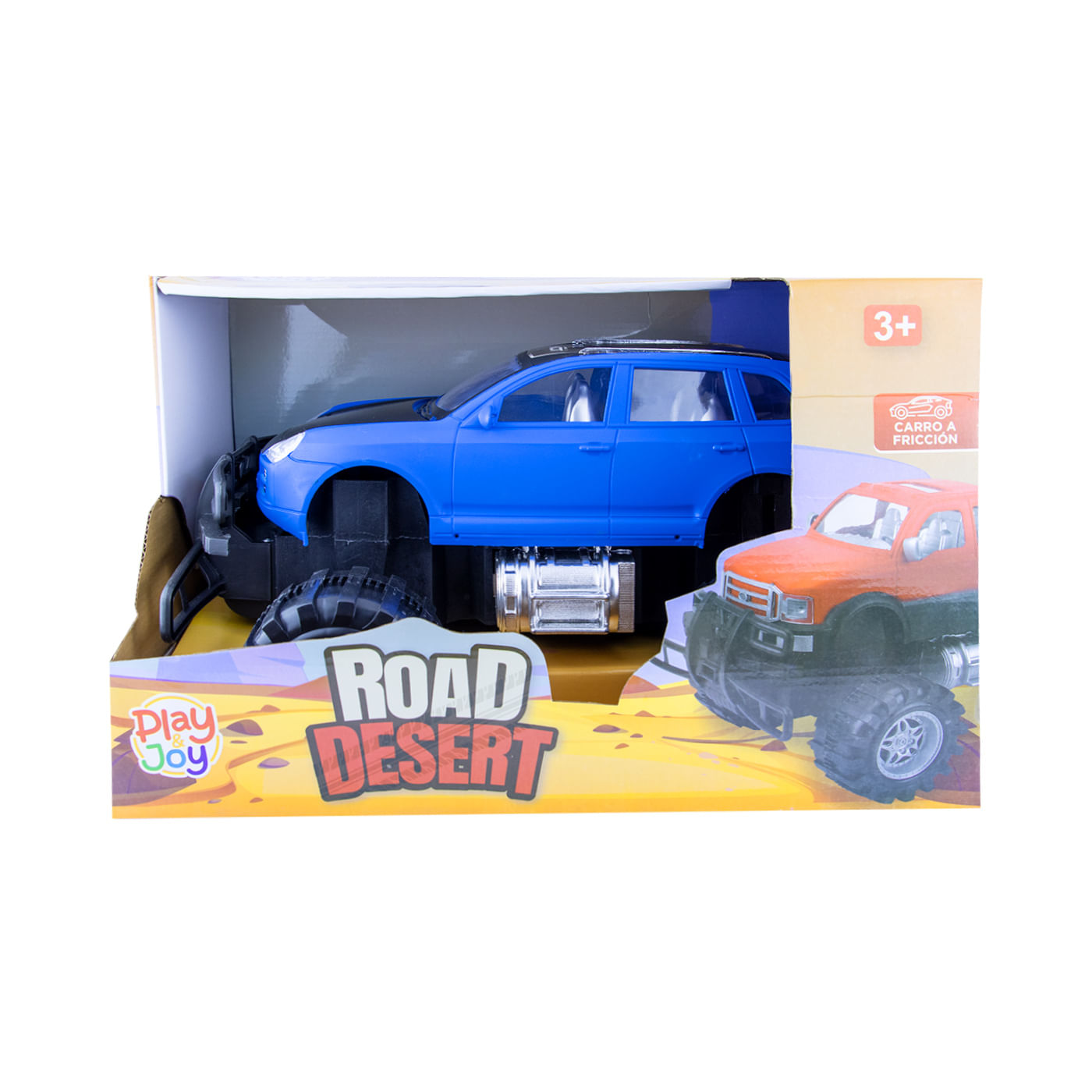 Carro de Carrera a Fricción Azul