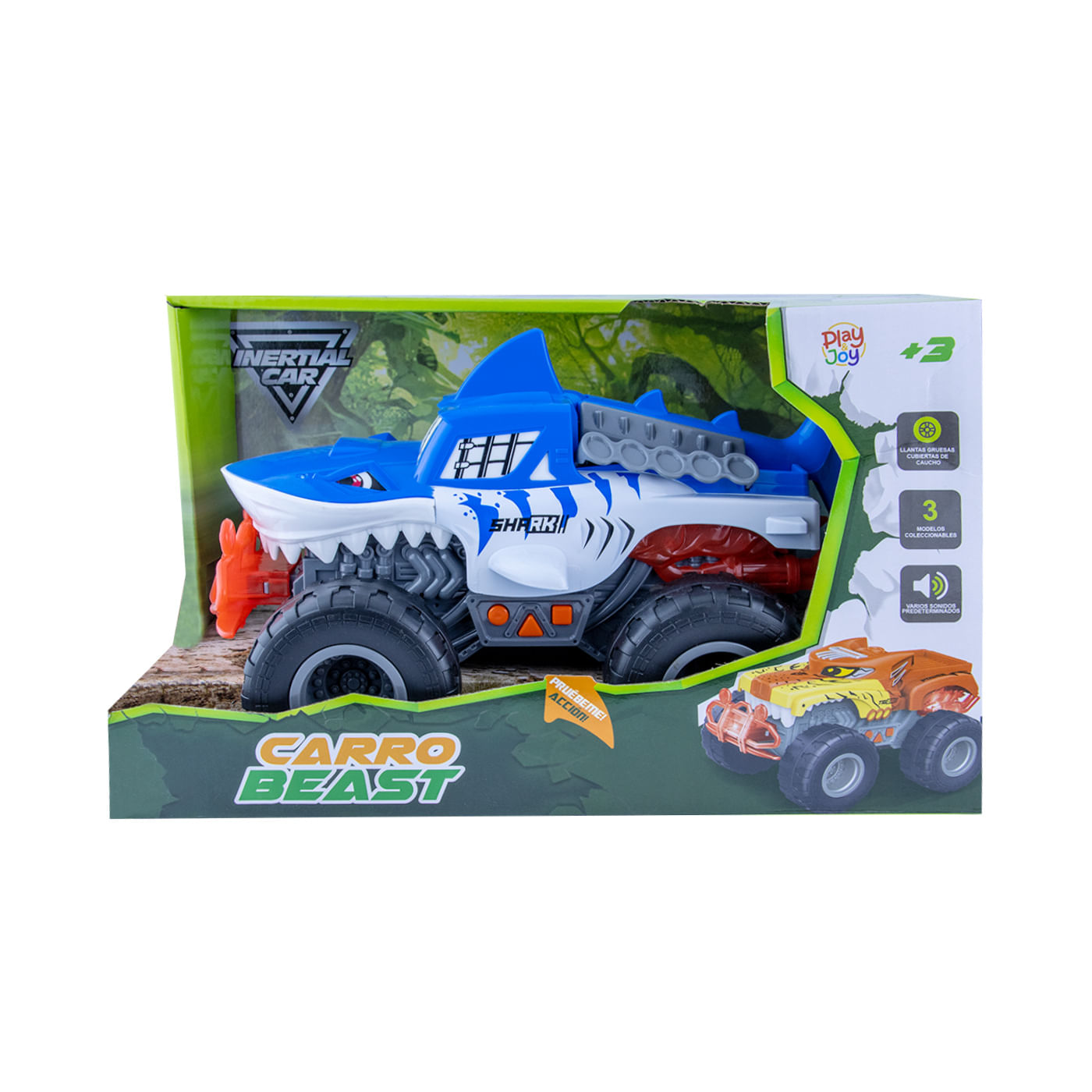 Carro a Fricción Bestia Tiburon Steel