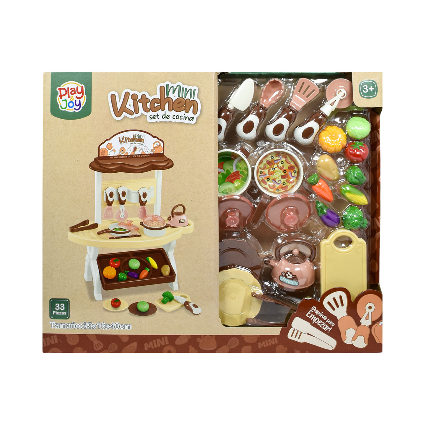 Set Cocina Play and Joy + Comida
