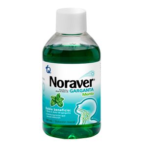 Solución Bucal Noraver Menta Sin Valbula 120ml
