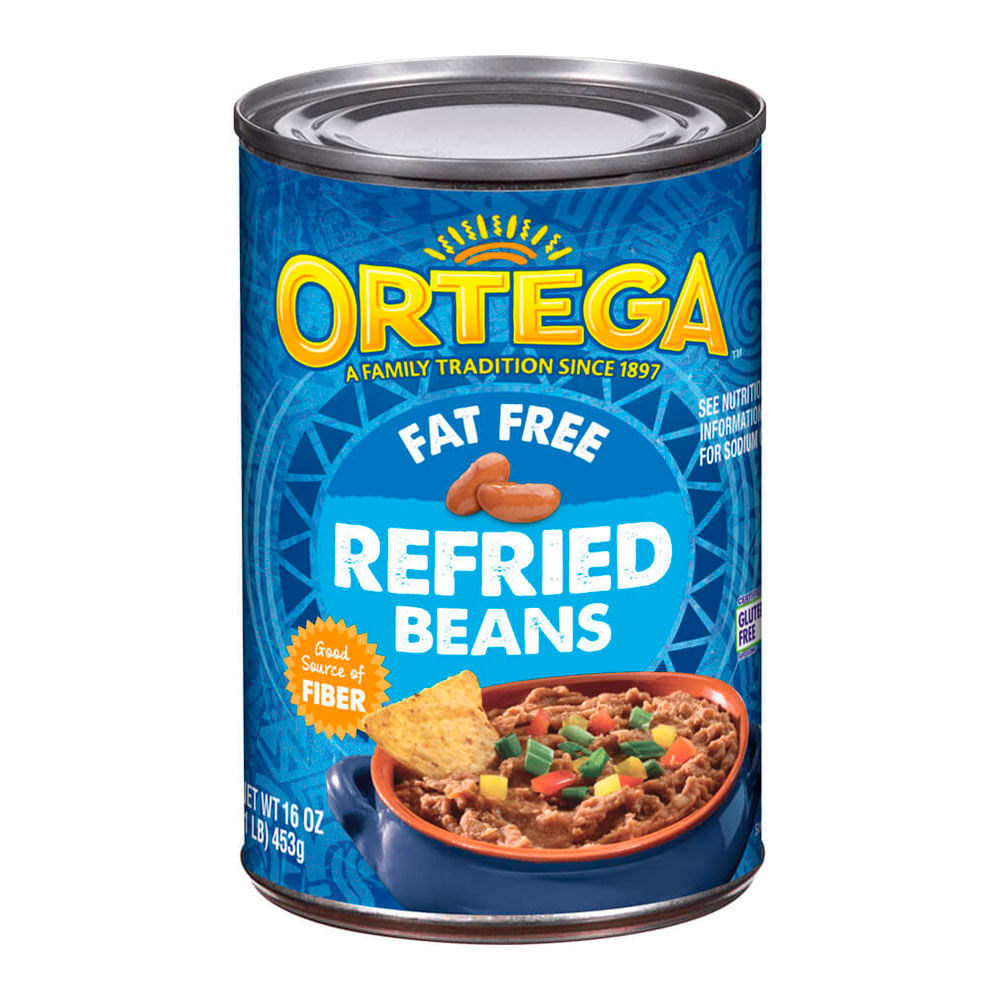 Frijoles Ortega Refritos Sin Grasa 454g
