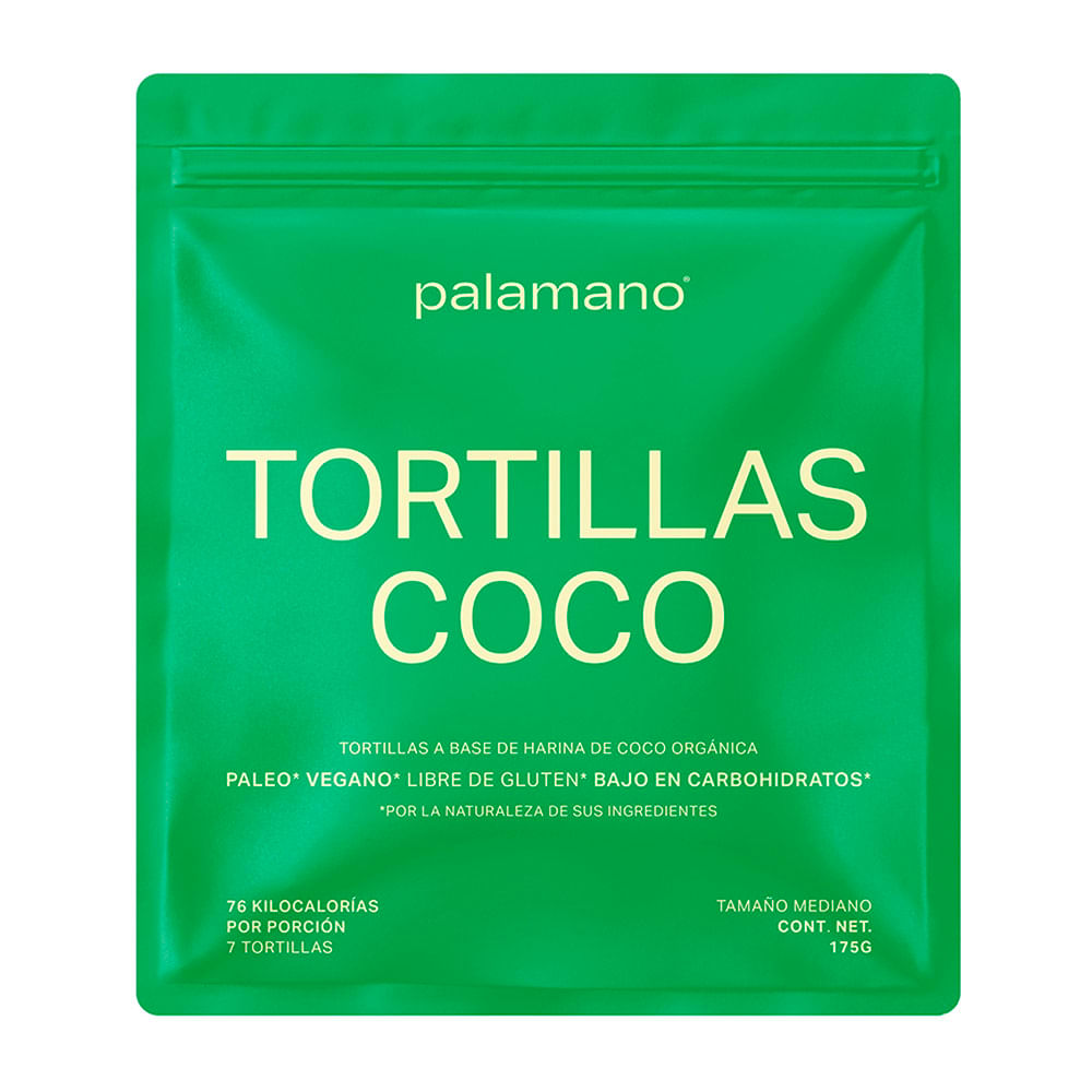 Tortillas&nbsp;Palamano&nbsp;Harina Coco 7Und 230g