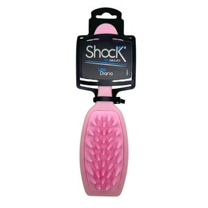 Cepillo Shock Masajeador Ducha Rosado 1Und