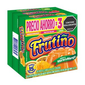 Gelatina Frutino Frutos Rojos Maracumgo 3Und 14g