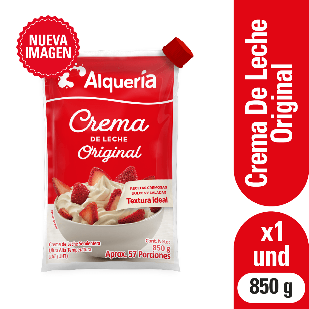 Crema de leche Alqueria 850g