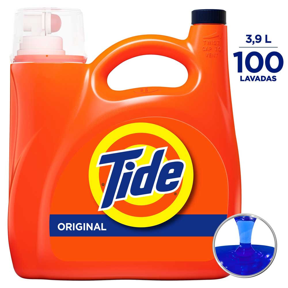 Detergente Líquido Tide Original 100 Lavadas 3,9lt