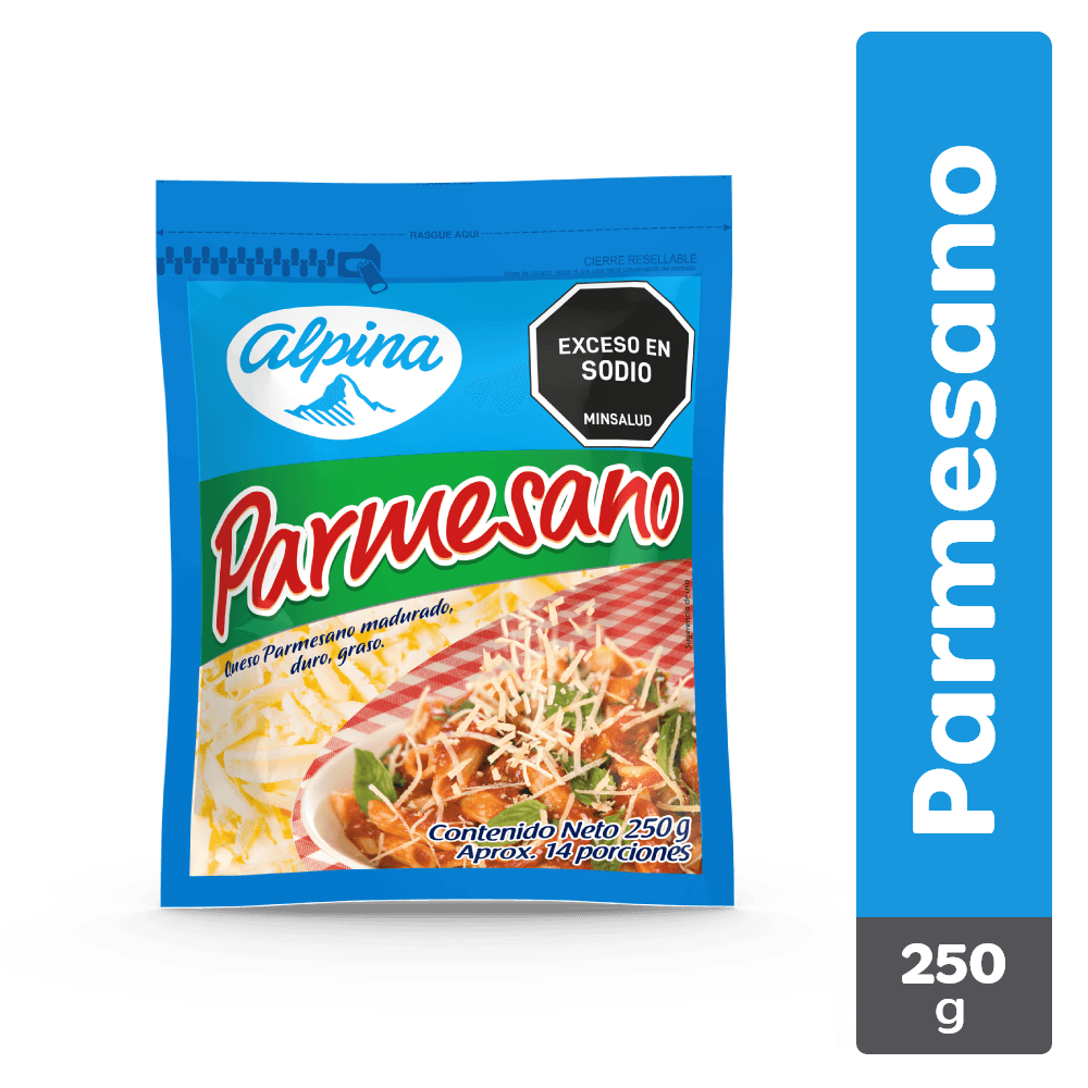 Queso parmesano Alpina bolsa x250g