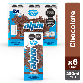 Leche Alpin chocolate x6und x200ml